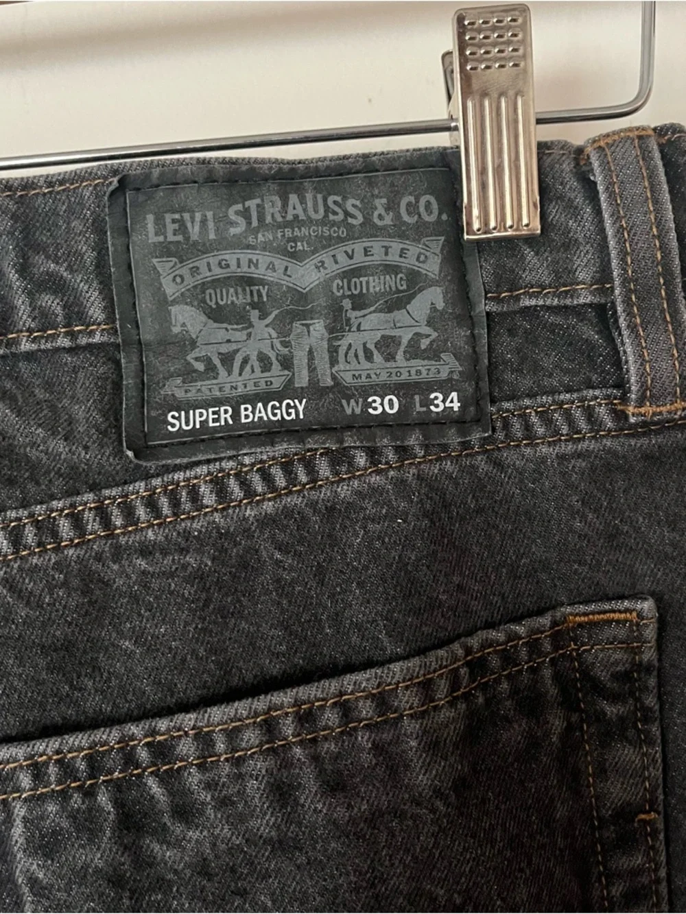 Levi's Super Baggy Skater Men's Jeans - Charcoal Black